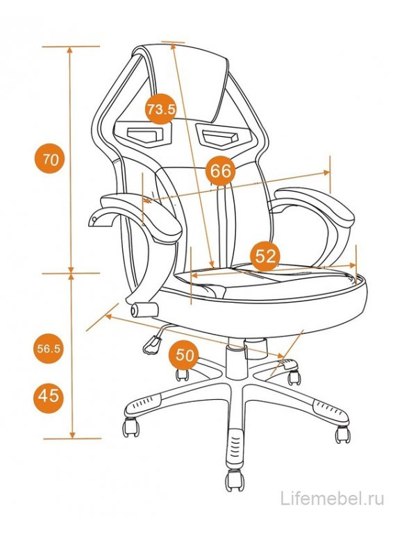 Компьютерное кресло JetCar черно-красное