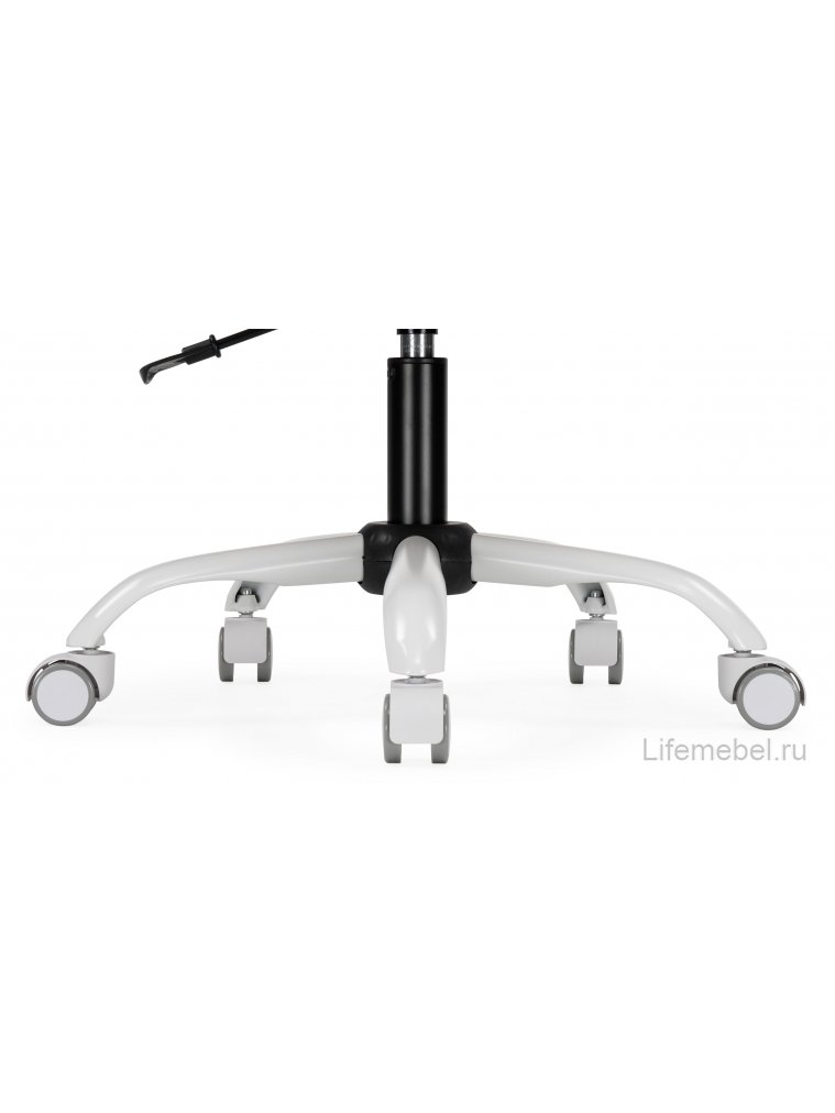 Компьютерное кресло Келми микровелюр светло-лиловый / белый глянец