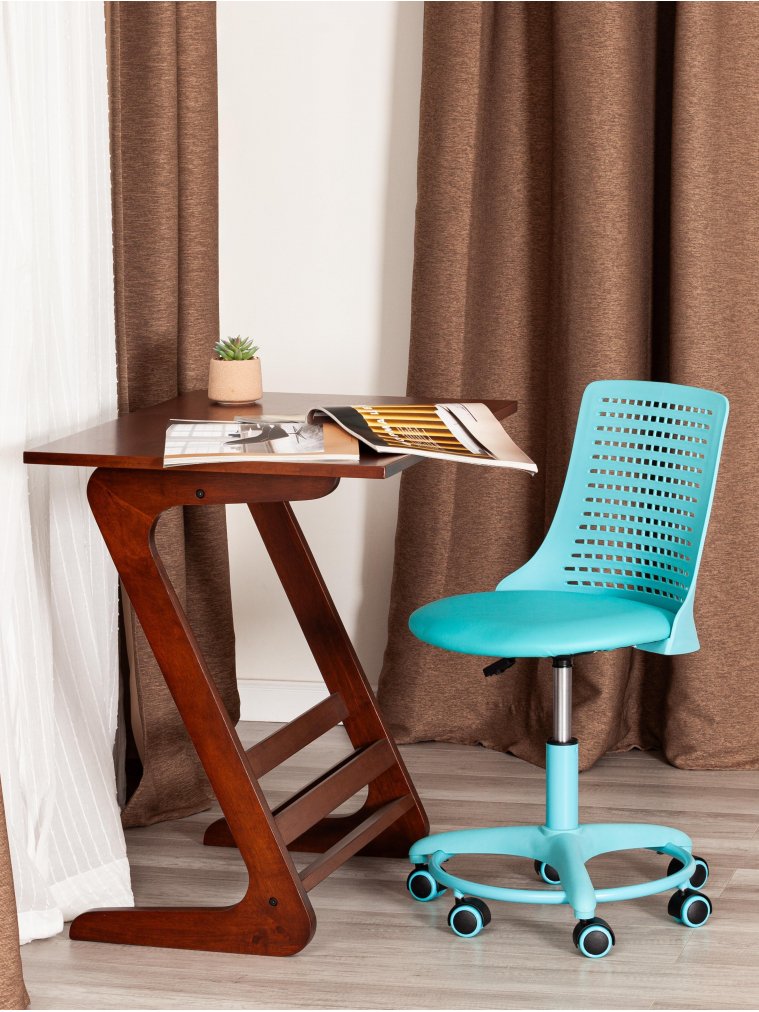 Компьютерное кресло Kiddy искусственная кожа бирюзовая