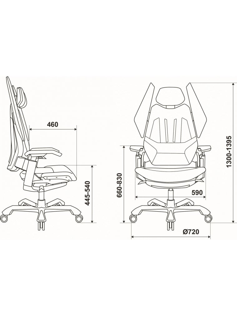 Компьютерное кресло Knight Aero черное