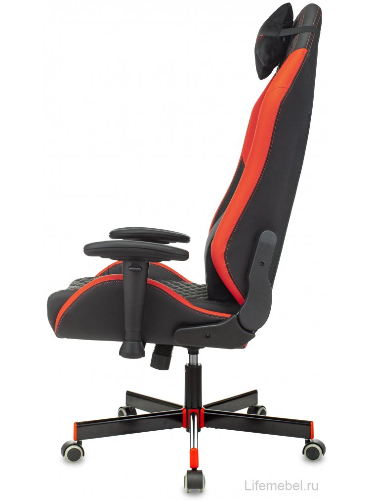 Компьютерное кресло Knight Neon черное / красное / соты