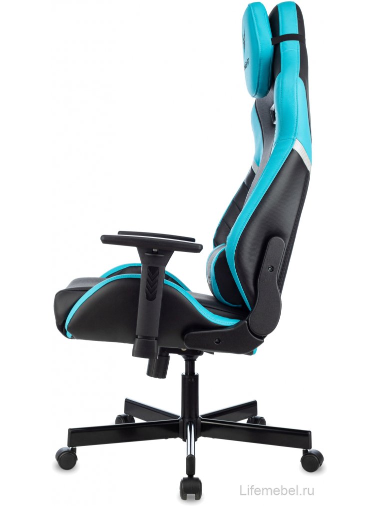 Компьютерное кресло Knight Thunder 5X черный / голубой