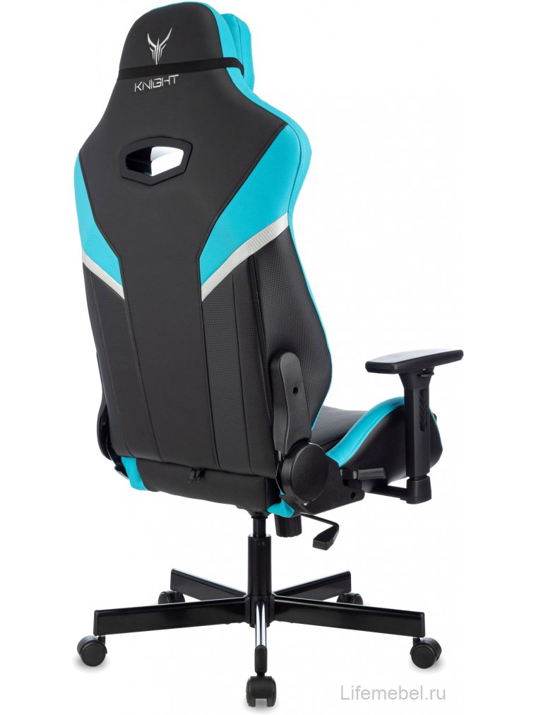 Компьютерное кресло Knight Thunder 5X черный / голубой