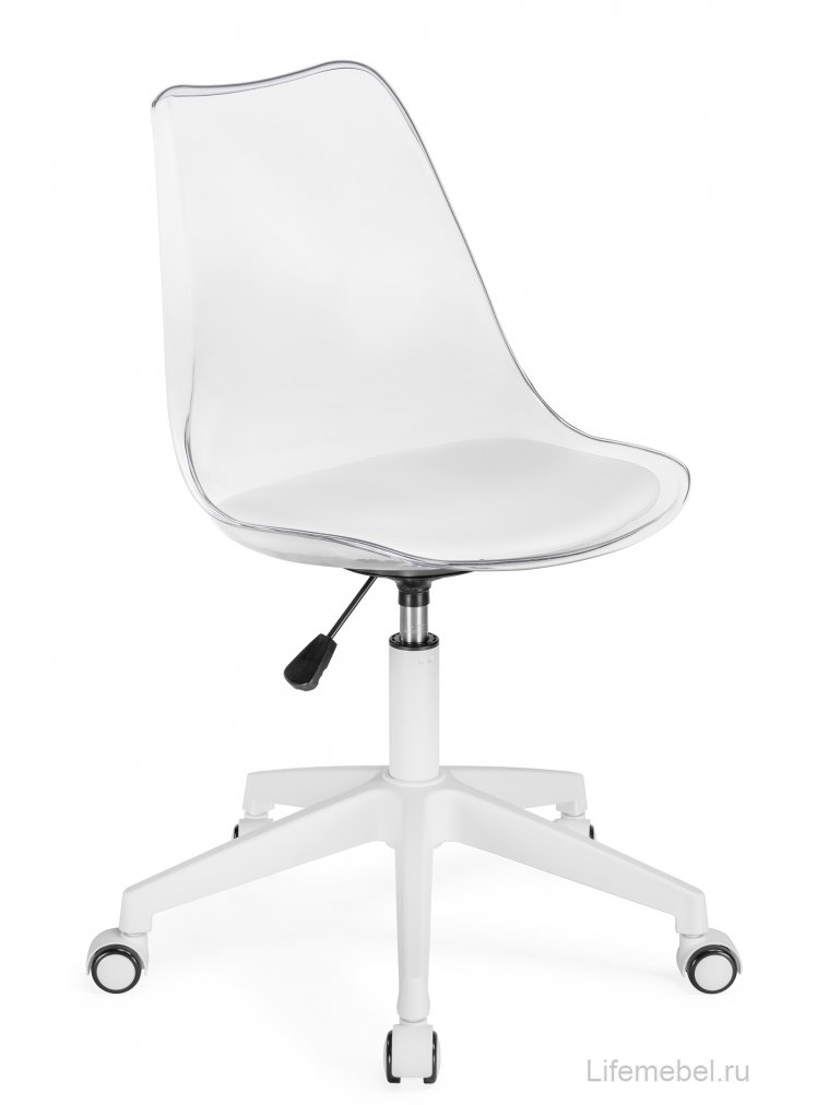 Компьютерное кресло Kolin с подушкой clear / white
