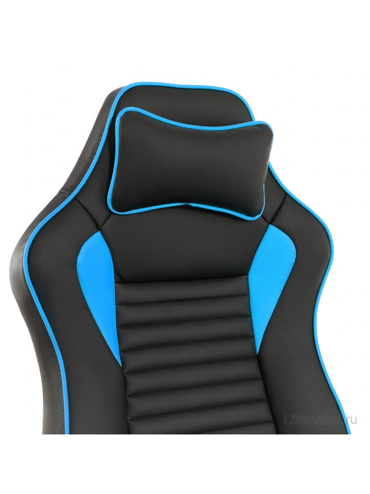 Компьютерное кресло Leon черное / голубое