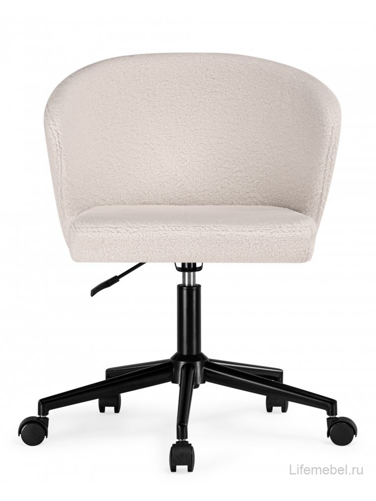 Компьютерное кресло Lika white teddy / black
