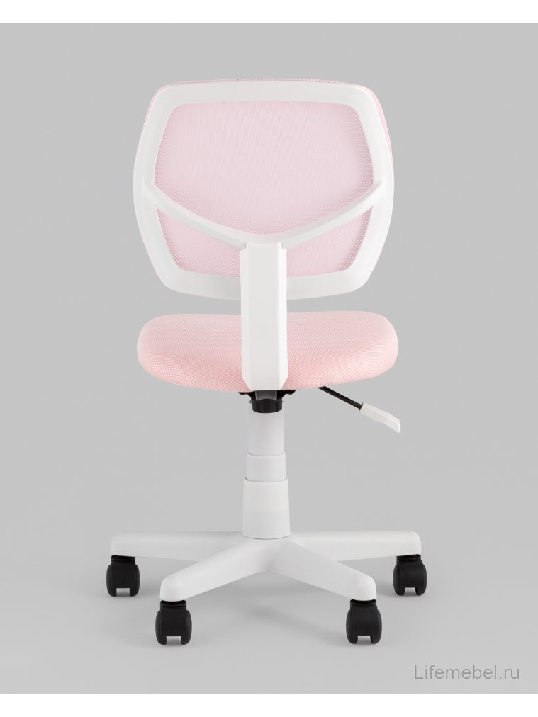 Компьютерное кресло Лори, розовый, пластик белый