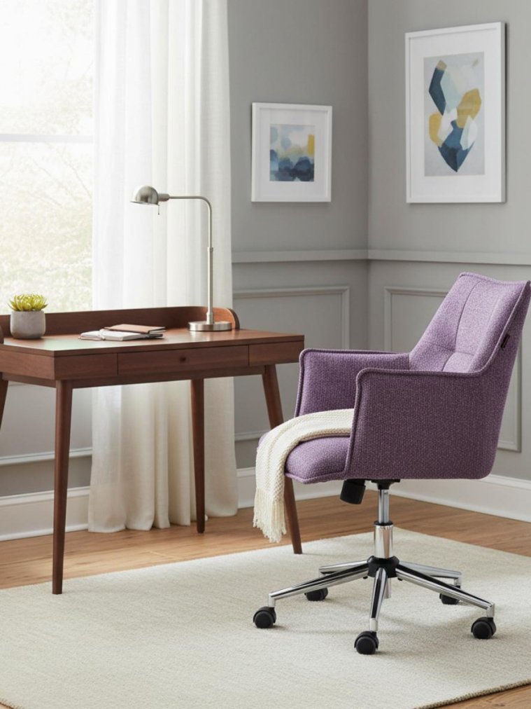 Компьютерное кресло Lutz shape wood rose