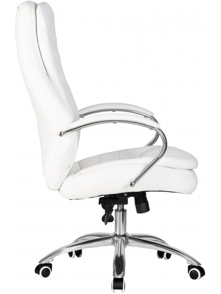 Компьютерное кресло Lyndon белое / хром