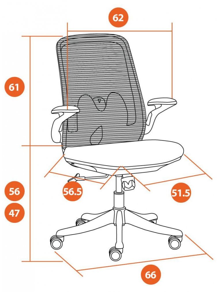 Компьютерное кресло MESH-10 серое