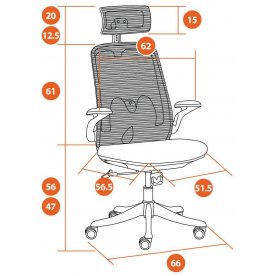 Компьютерное кресло Mesh-10Hr/Меш-10Хр