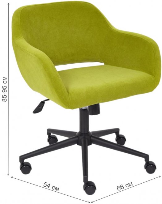 Компьютерное кресло Modena флок олива 23