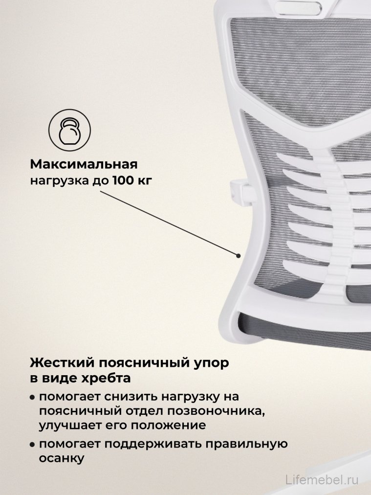 Компьютерное кресло Montana dark gray / white