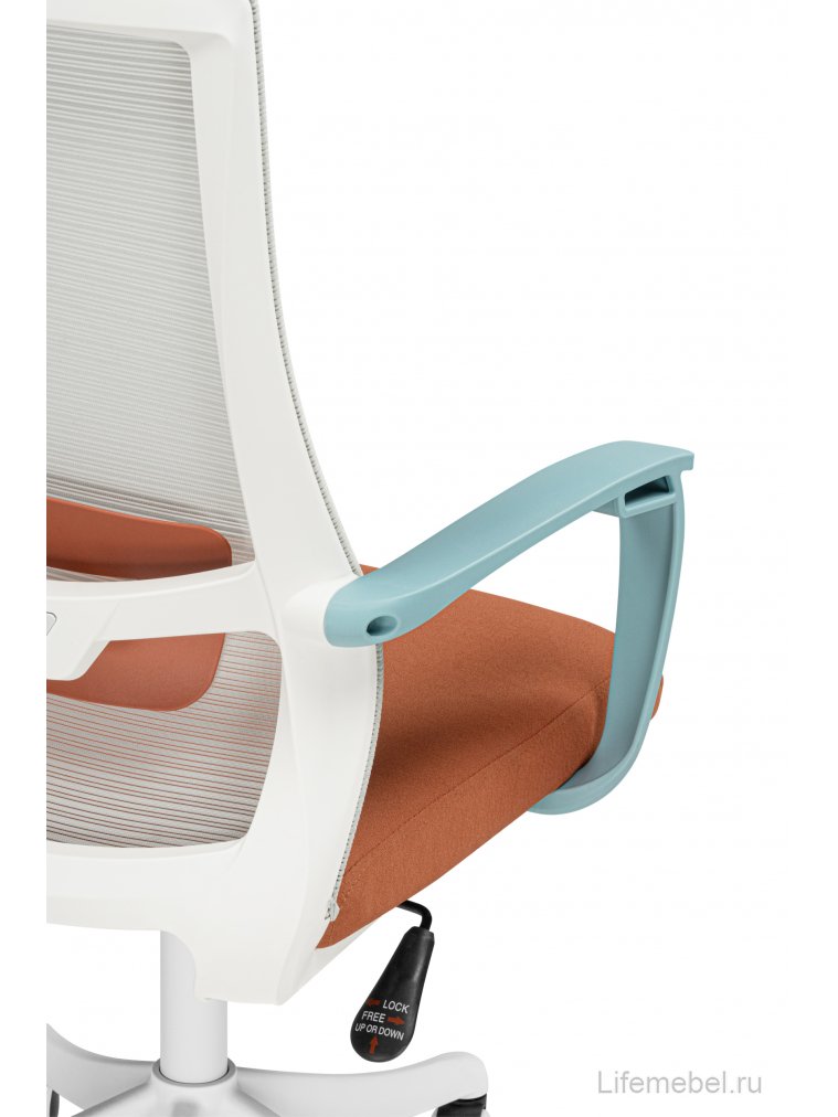 Компьютерное кресло More gray / blue / white без подголовника