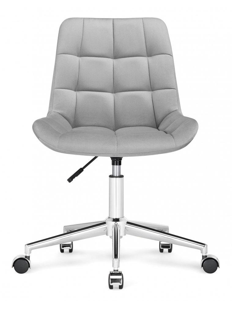 Компьютерное кресло Честер светло-серый / хром