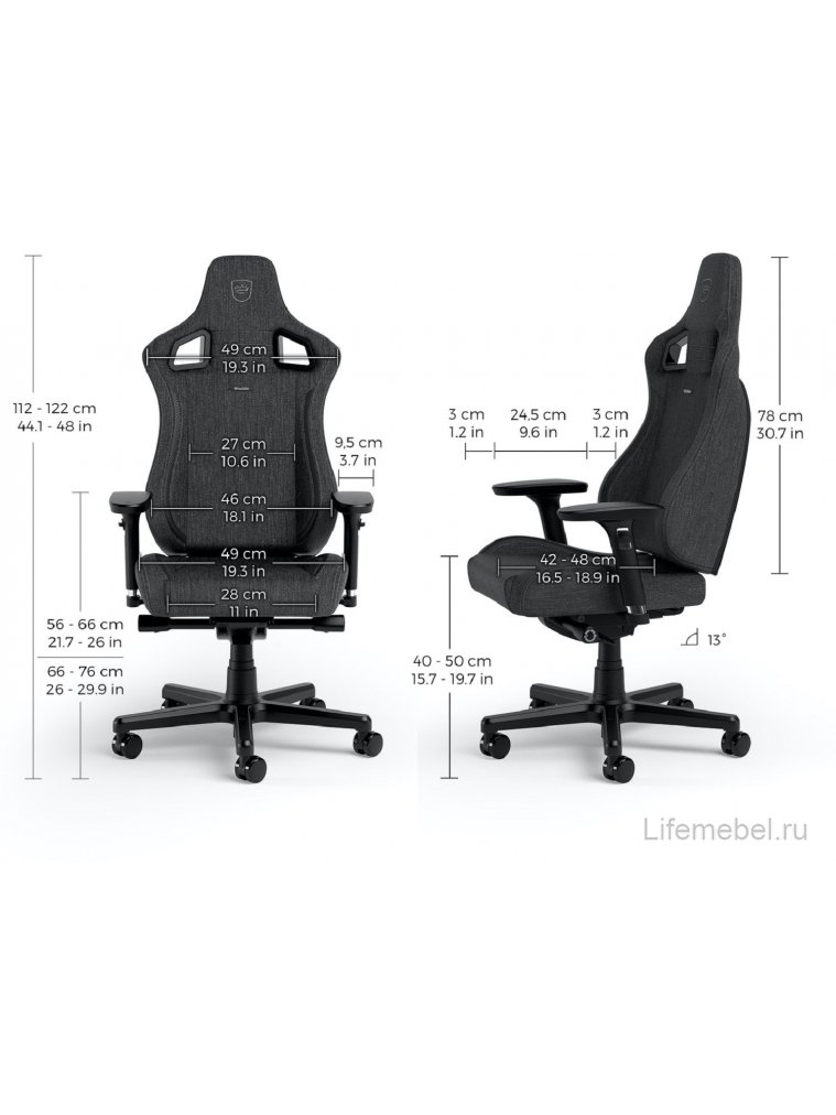 Компьютерное кресло Noblechairs Epic Compact anthracite