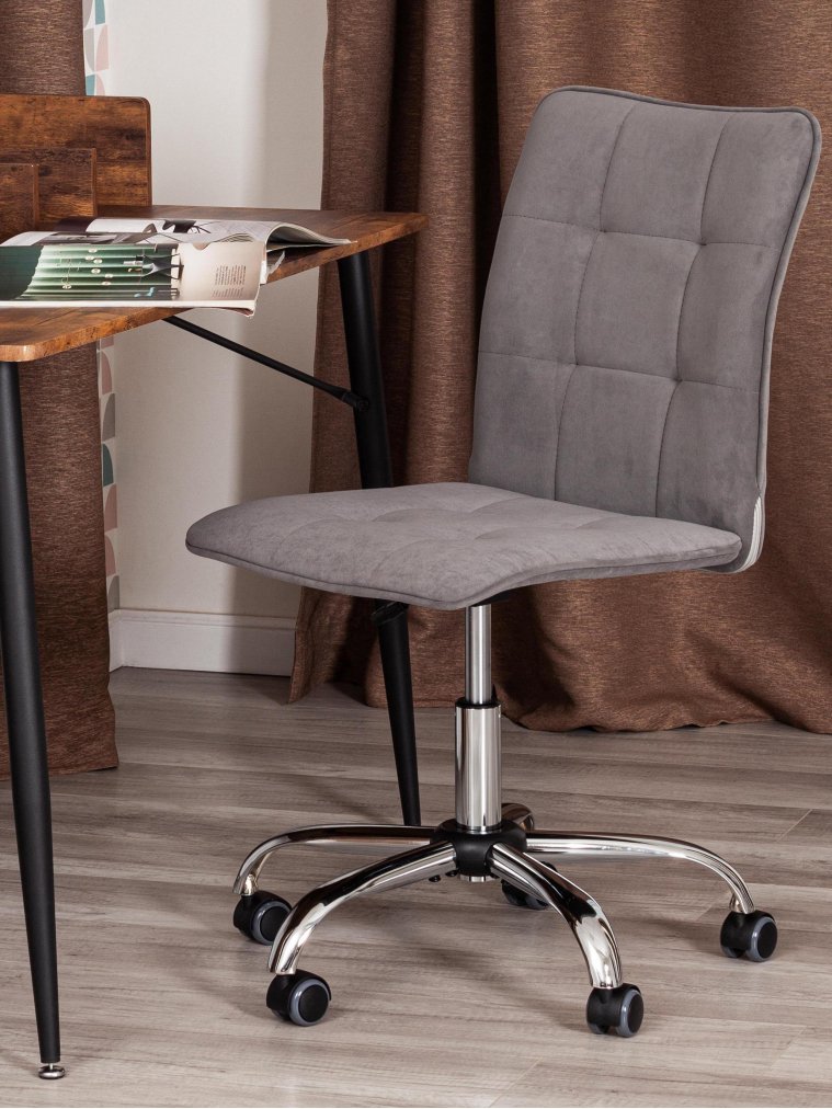 Компьютерное кресло One флок серый 29