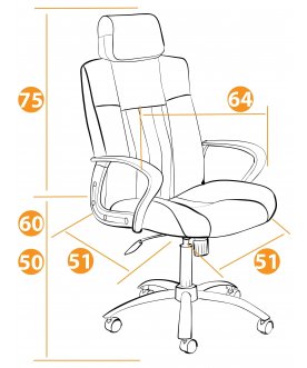 Компьютерное кресло Oxford