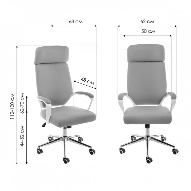 Компьютерное кресло Patra grey fabric
