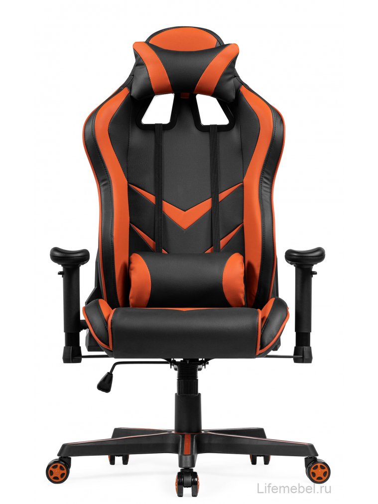 Компьютерное кресло Racer черное / оранжевое