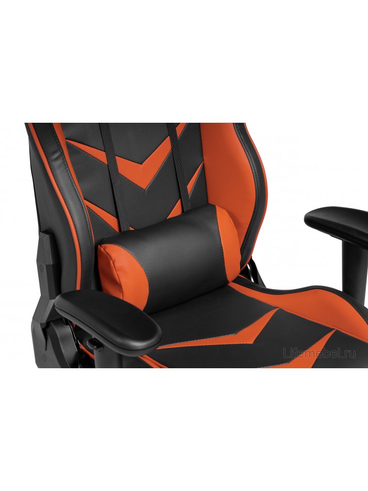 Компьютерное кресло Racer черное / оранжевое