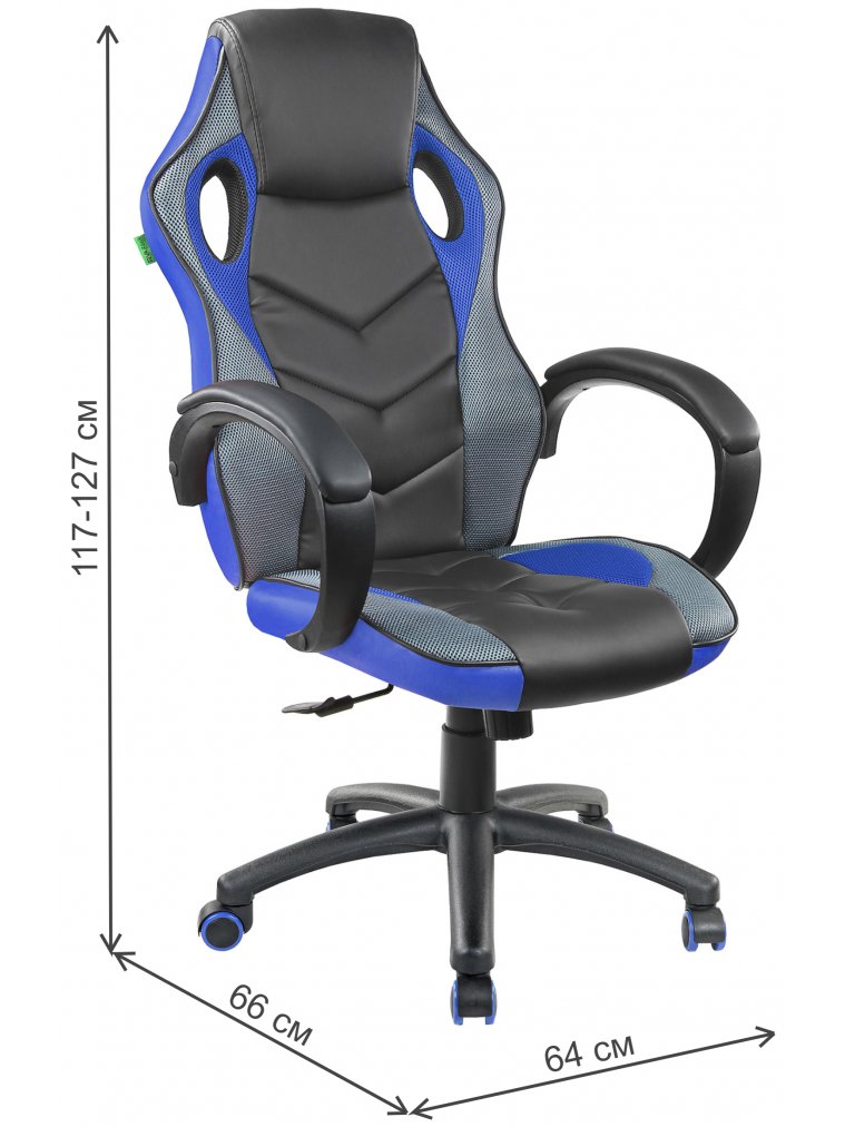 Компьютерное кресло RCH 9381H чёрный / синий