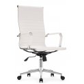 Компьютерное кресло Reus pu white / chrome - Уцененный экземпляр