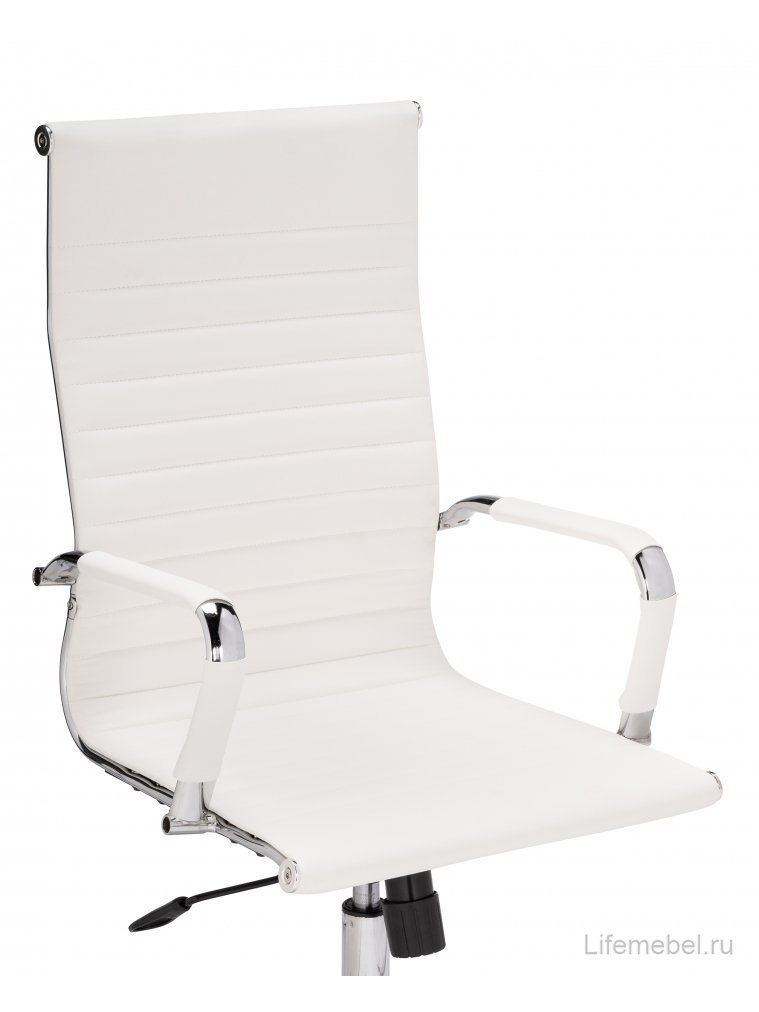 Компьютерное кресло Reus pu white / chrome