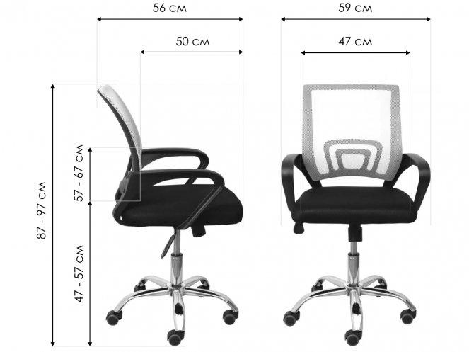 Компьютерное кресло Ricci New сетка черная