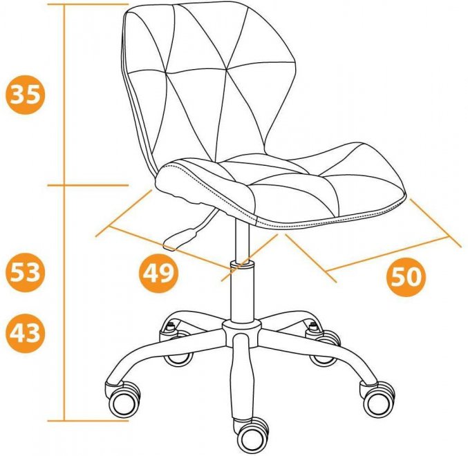 Компьютерное кресло Selfi бежевое