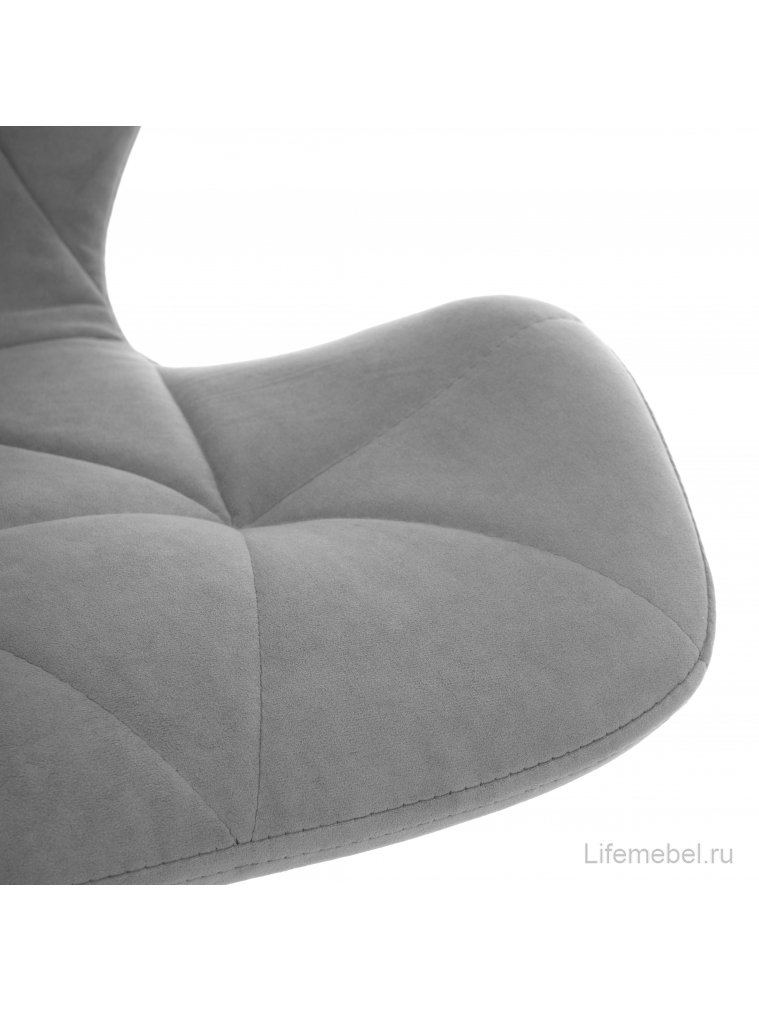 Компьютерное кресло Selfi metalBL серый велюр