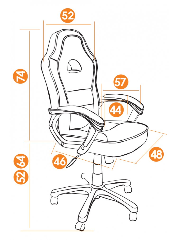 Компьютерное кресло Shummy черный/синий