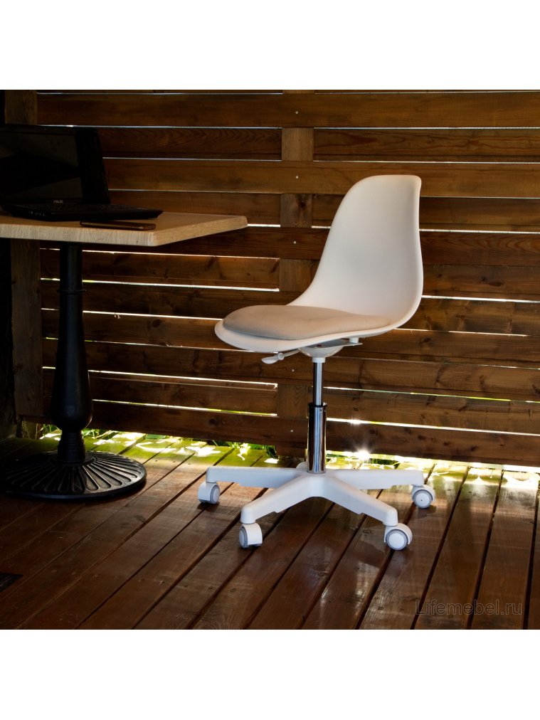 Компьютерное кресло Смузи белый / белый / бежевый