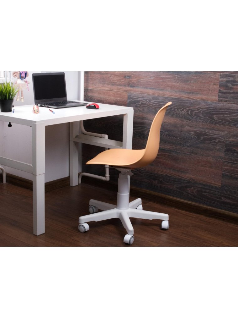 Компьютерное кресло Смузи белый / персиковый