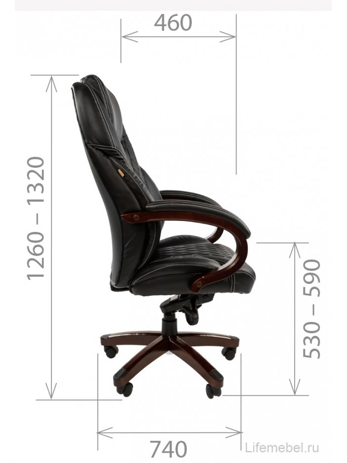 Компьютерное кресло Chairman СН 406 PU черное