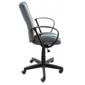 Компьютерное кресло «Спектрум» (Spectrum) серый / голубой / ткань