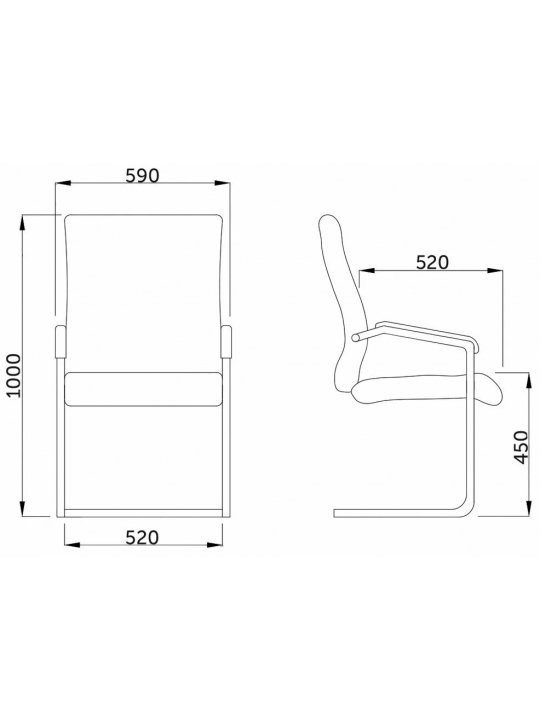 Компьютерное кресло Damask экокожа черный