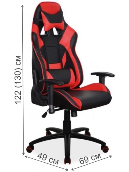 Компьютерное кресло Supra черное / красное