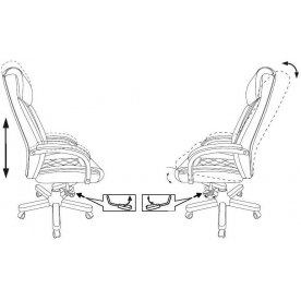Компьютерное кресло T-9924walnut