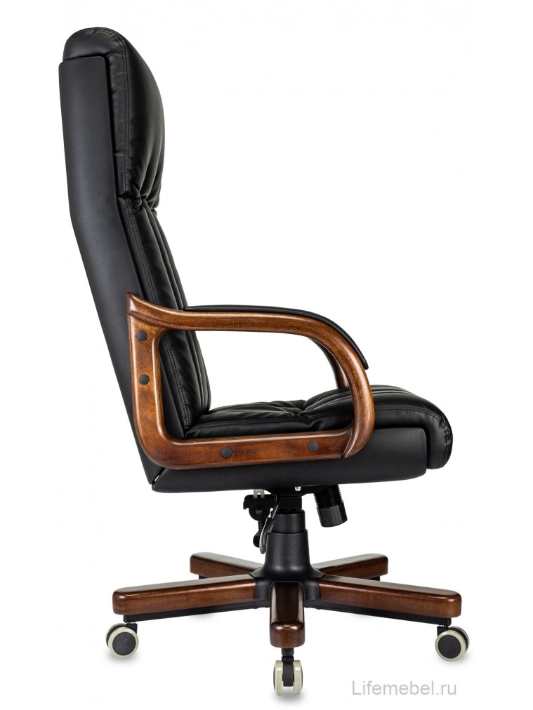 Компьютерное кресло T-9932Walnut экокожа черный