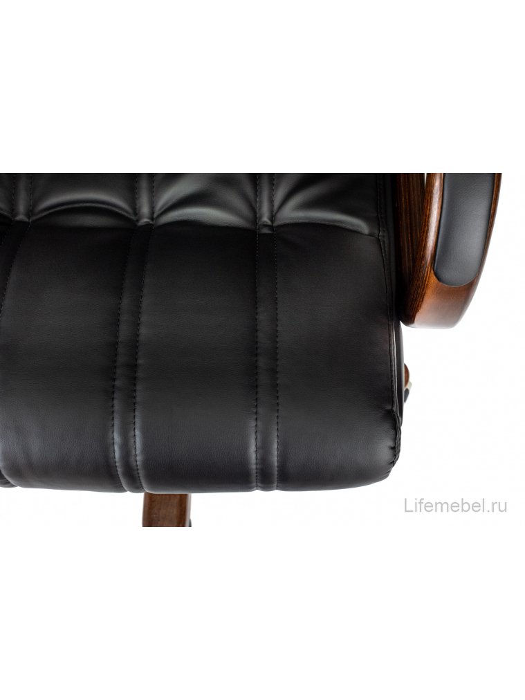 Компьютерное кресло T-9932Walnut экокожа черный