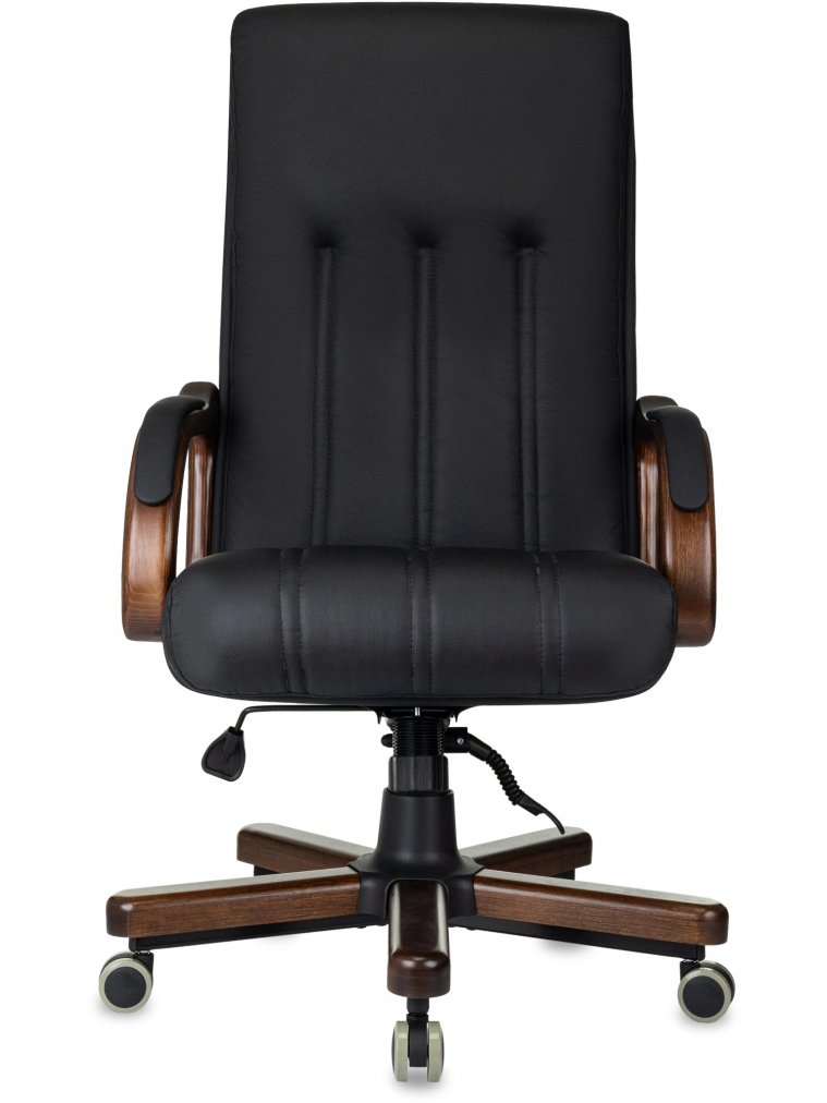 Компьютерное кресло T-9932Walnut кожа черный