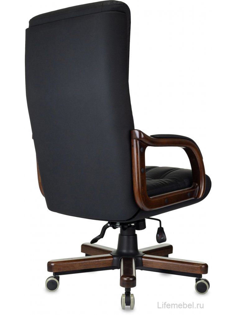 Компьютерное кресло T-9932Walnut кожа черный