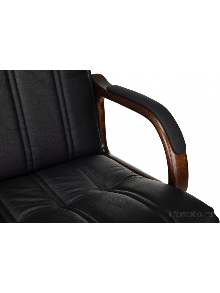 Компьютерное кресло T-9932Walnut кожа черный
