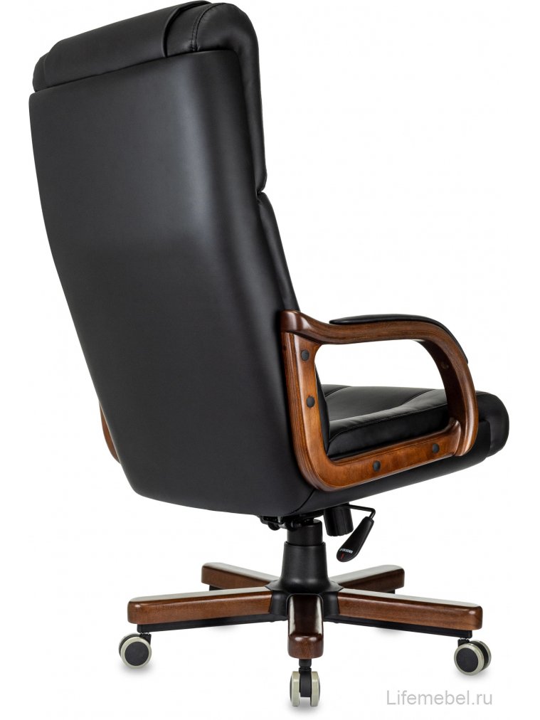 Компьютерное кресло T-9933Walnut экокожа черный