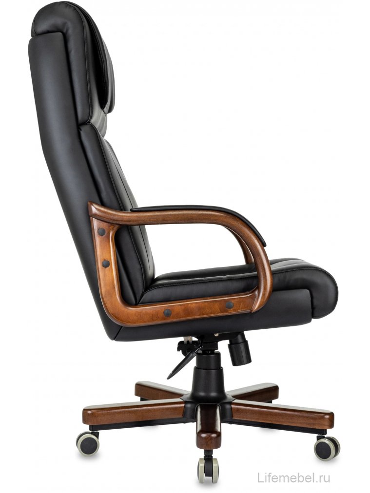 Компьютерное кресло T-9933Walnut экокожа черный