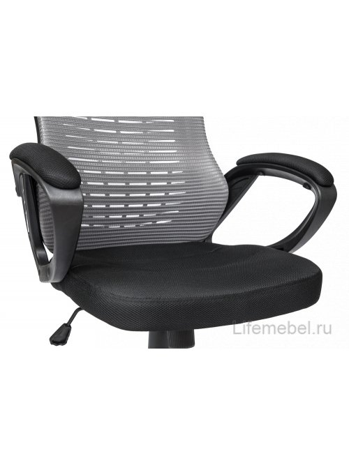 Компьютерное кресло Tasky черное / серое ткань