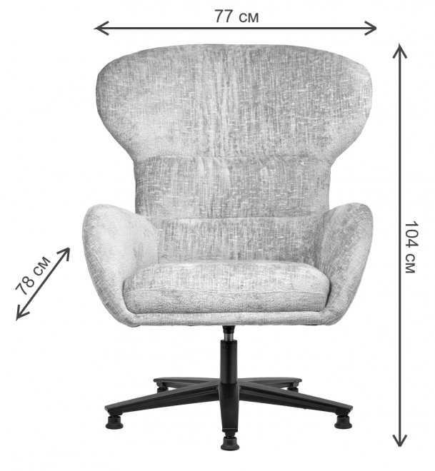 Компьютерное кресло Teddy шенилл зеленый / черный