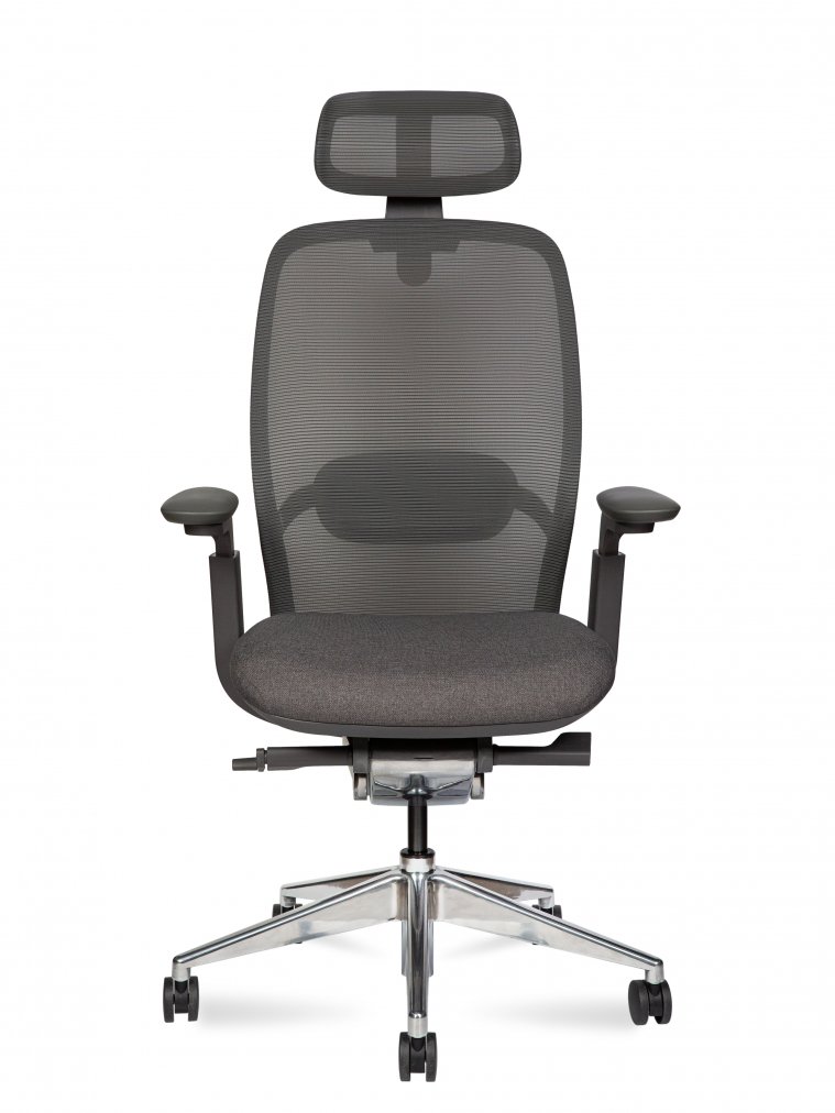 Компьютерное кресло Tesla aluminium серый