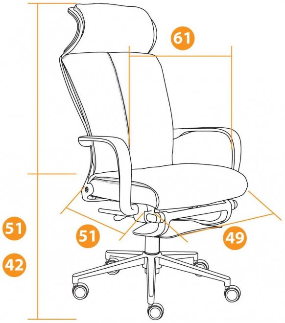 Компьютерное кресло Wing M черое